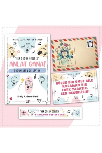 nesnel yayınlar Çocuklarda Depresyon - Kartposal ve Ayraç İlaveli ürün görseli 1