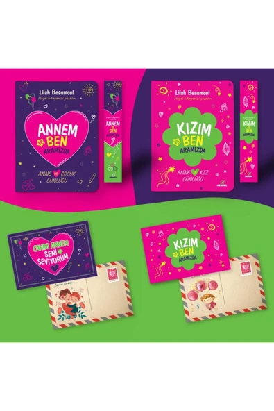 nesnel yayınlar Anne Kız Günlükleri - Ayraç ve Kartpostal İlaveli ürün görseli 1