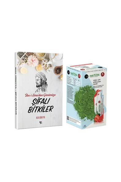 Halk Kitabevi İbn-i Sina'dan Şifalı Bitkiler Kitabı ve Çilek Aromalı Matcha Çayı 1 Kutu ürün görseli 1