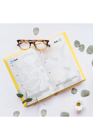 nesnel yayınlar Kendim ve Ben Arasında - Dengeli Beslenme, Diyet ve Sağlıklı Hayat Günlüğü - Ciltli - Resim 3