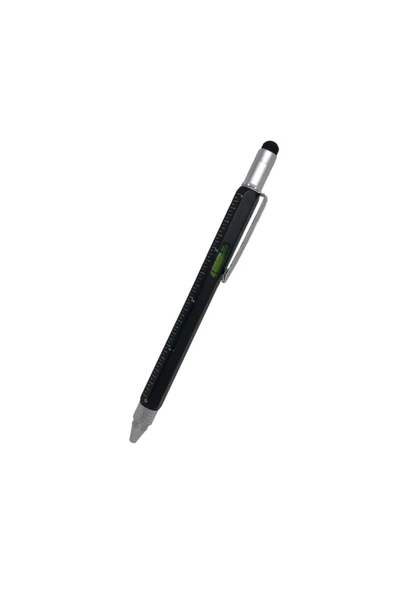 BANİMU Çok Amaçlı Metal Kalem Cetvelli, Terazili Mühendis, Müteahhit, Marangoz, Inşatçı, Tesisatçı Kalemi - Resim 3