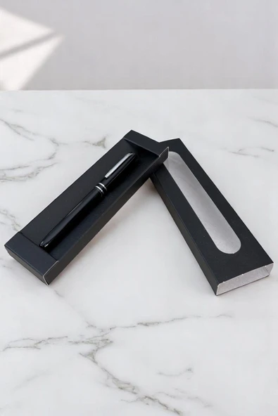 Nesnel Gift İtalyan Metal Roller Kalem - Siyah - 1