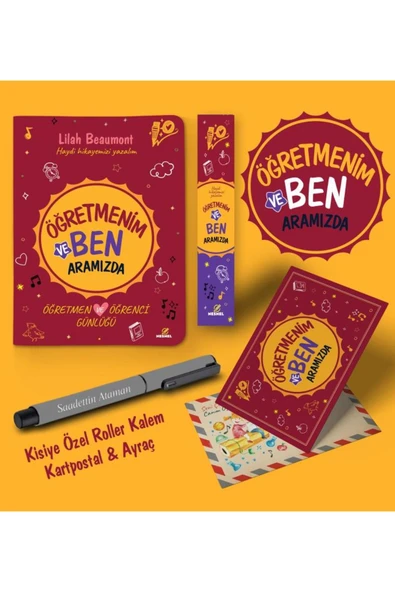 nesnel yayınlar Öğretmenim ve Ben Aramızda Ayraç Kartpostal Kalem - Gri - 1