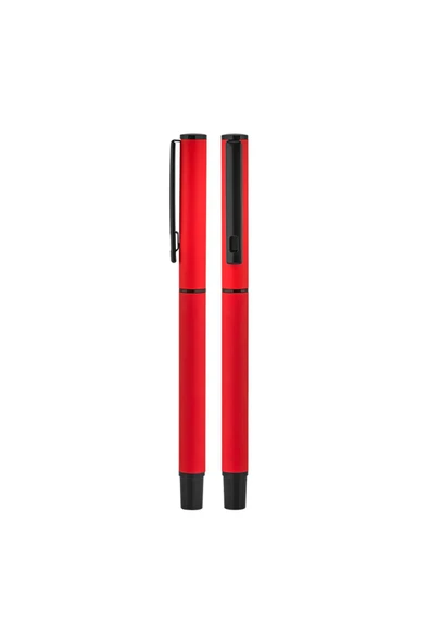 Nesnel Gift Atatürk İmzalı Kırmızı Roller Kalem - 3
