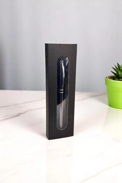 Nesnel Gift İtalyan Metal Roller Kalem - Siyah - 2