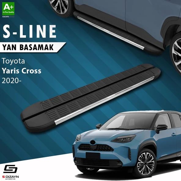 S-Dizayn Toyota Yaris Cross S-Line Krom Yan Basamak 173 Cm 2020 Üzeri A+ Kalite ürün görseli