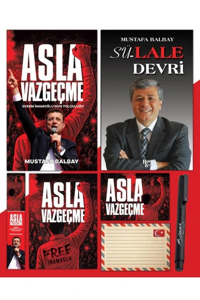 Halk Kitabevi Asla Vazgeçme - Ayraç - Kartpostal - Poster - Sü-Lale Devri - Atatürk İmza Baskılı Kalem ürün görseli 1