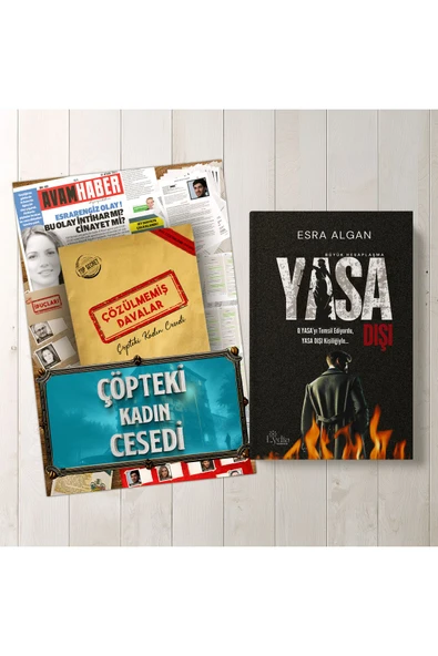 Nesnel Yayınları Çözülmemiş Davalar Suç Çözümleme Oyunu Elif Akman Dosyası ve Yasadışı - Esra Algan - 1
