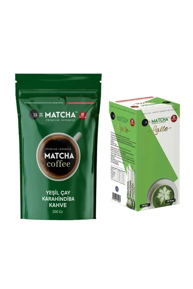Bilge İlaç Yeşil Çay ve Karahindiba İçeren Kahve ve Latte Aromalı Detox Matcha Çayı Seti - 1