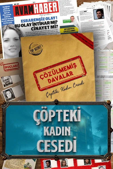 Nesnel Yayınları Çözülmemiş Davalar Suç Çözümleme Oyunu Elif Akman Dosyası ve Yasadışı - Esra Algan - 2