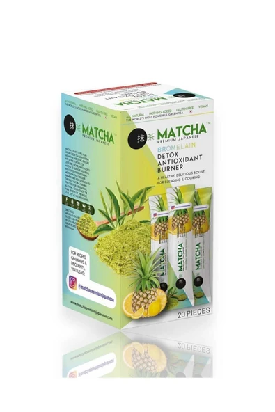 RAHMİS STORE Limon ve Ananas Aromalı Maça Çayı Matcha Premium Japanese