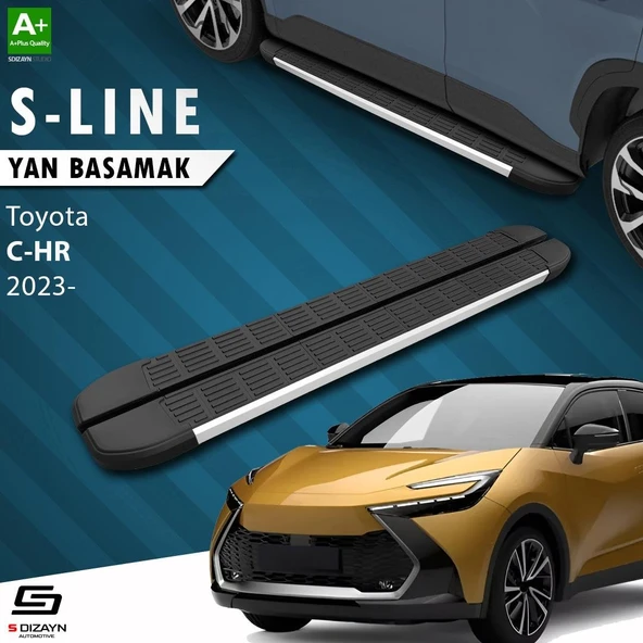 S-Dizayn Toyota C-HR 2 S-Line Aluminyum Yan Basamak 173 Cm 2023 Üzeri A+ Kalite ürün görseli
