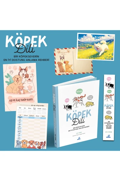 nesnel yayınlar Köpek Dili - Bir Köpekseverin En İyi Dostunu Anlama Rehberi - Ayraç - Kartpostal - Aşı Takip Kartı ürün görseli 1