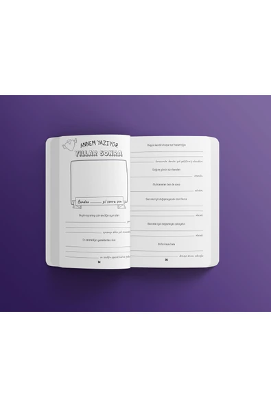 nesnel yayınlar Annem ve Ben Aramızda Günlüğü Ayraç ve Kartpostal Seti - Resim 7