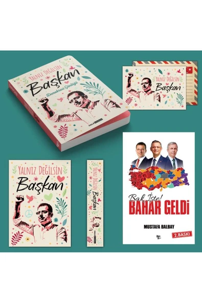 Halk Kitabevi Yalnız Değilsin Başkan ve Bak İşte Bahar Geldi - Mustafa Balbay İkili Set