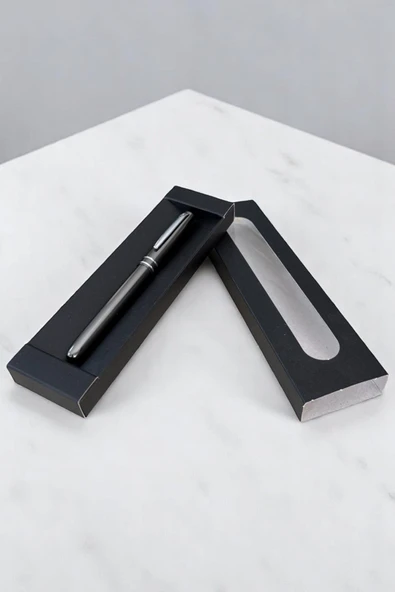 Nesnel Gift İtalyan Metal Roller Kalem - Füme - 1
