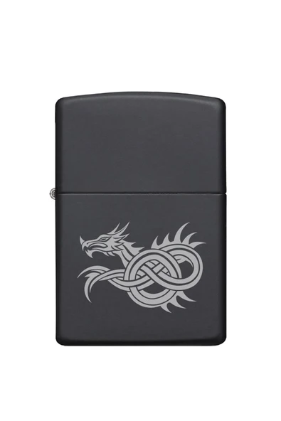 Nesnel Gift Kelt Ejderha Figürlü Metal Benzinli Çakmak - Resim 3