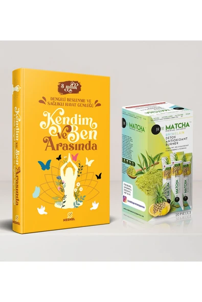 nesnel yayınlar Kendim ve Ben Arasında 3 Yıllık Diyet Günlüğü - Matcha Bromelain Limon Aromalı Form Çayı ürün görseli 1
