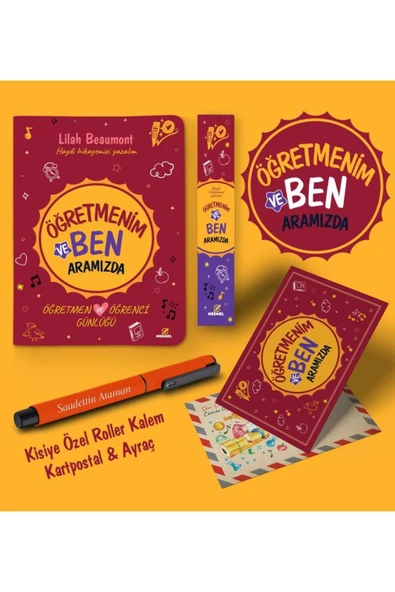 nesnel yayınlar Öğretmenim ve Ben Aramızda Ayraç Kartpostal Kalem - Turuncu ürün görseli 1