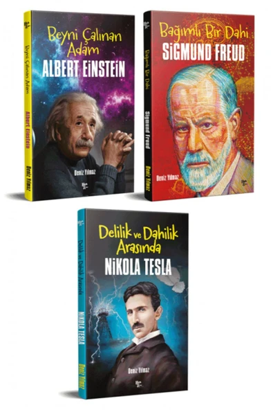 Halk Kitabevi Dünyayı Değiştiren İnsanlar 3 Kitap Einstein-Freud-Tesla ürün görseli 1