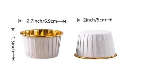 Cupcake/Muffin /Suffle Kek Kapsülü Beyaz 50 Li - Resim 2