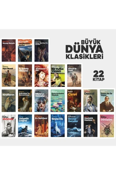 Halk Kitabevi Dünya Klasikleri Seti - 22 Kitap ürün görseli 1