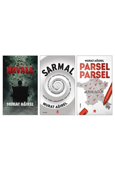 Kırmızı Kedi Yayınları Murat Ağırel 3'lü Set - Havala - Sarmal - Parsel Parsel ürün görseli 1