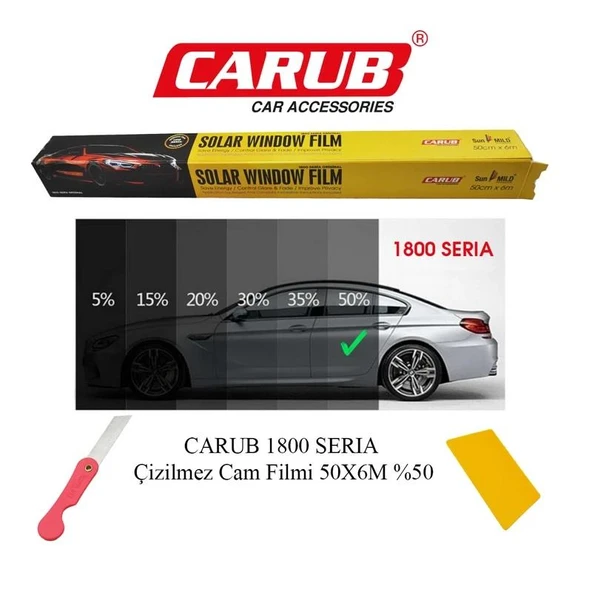 Çok Açık Sİyah Çizilmez Seri A Cam Filmi 50cm x 6 M - 2