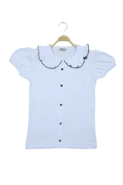 Kız Çocuk Gömlek Beyaz Renk