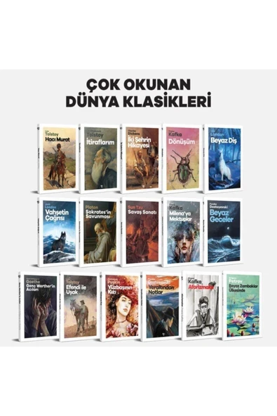 Halk Kitabevi Dünya Klasikleri 16 Kitap Bir Arada ürün görseli 1