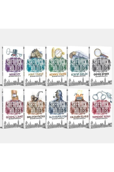 Halk Kitabevi Sherlock Holmes Seti - 10 Kitap ürün görseli 1