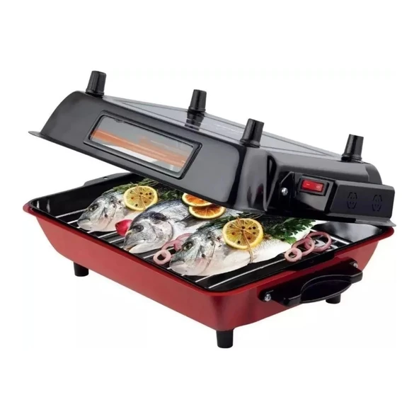 Mina Emaye Tepsili 1100W Elektrikli Izgara ürün görseli