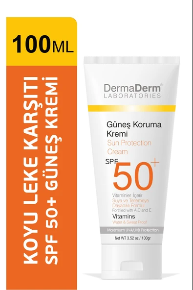 Dermaderm 8 Adet Spf 50+ Güneş Koruma Vitaminli Yüz ve Vücut Güneş Kremi 8 x 100ml. - 5