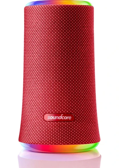 Anker Soundcore Flare II 20W Kablosuz Bluetooth Hoparlör - 360 Ses - Kırmızı- A3165 (Anker Türkiye Garantili) - 1
