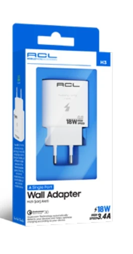 ACL H3 3.4A 18 Watt Q.C 3.0 Şarj Başlığı Seyahat Şar - Resim 3