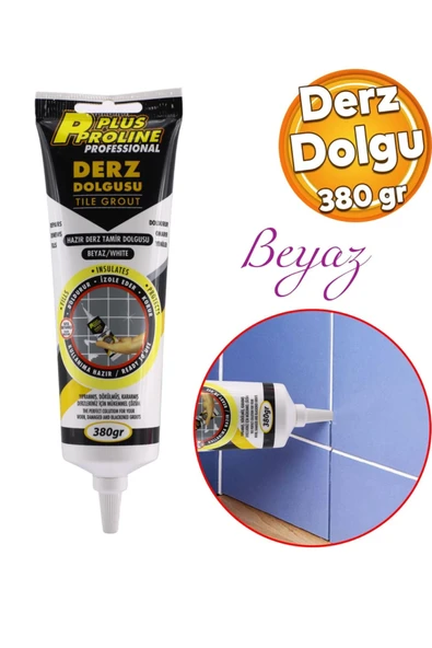 Beyaz Derz Dolgu 380 gr – Fayans, Seramik, Mermer, Duvar ve Zemin Tadilatı İçin | Wc & Banyo Tamir Dolgusu ürün görseli