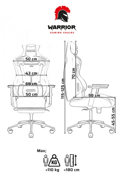 Adonis Oyuncu Koltuğu - Beyaz - 1566D0486 -Sabit Kol - Resim 6