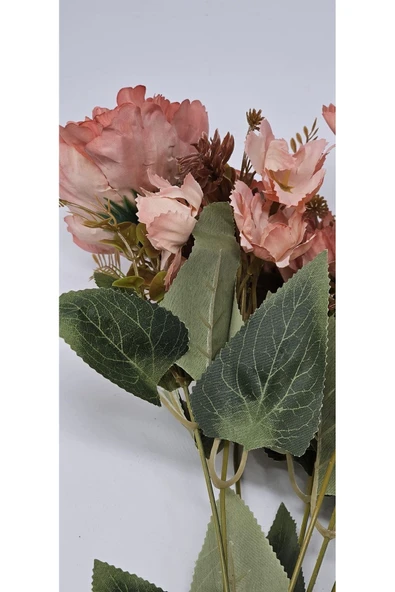 Koca Kafalı Lotus Çiçeği Şeftali Tonlu Turuncu 42 Cm Ev Dekor ürün görseli