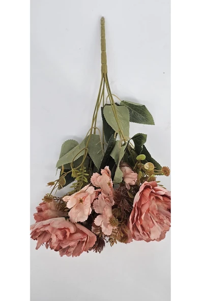 Koca Kafalı Lotus Çiçeği Şeftali Tonlu Turuncu 42 Cm Ev Dekor - Resim 2