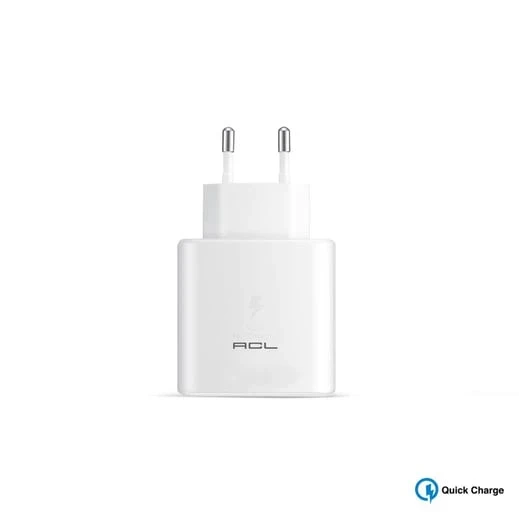 ACL H2 3.4A, 18 Watt Q.C 3.0 1xUSB 1mt USB-C Kablolu Seyahat Şarj ürün görseli 1