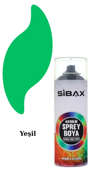 Sibax Akrilik Sprey Boya – 400 ml | Parlak Renkli Hızlı Kuruyan Boya | Metal, Ahşap, Cam, Plastik, Duvar Uyumlu | Tüm Renkler - Resim 5