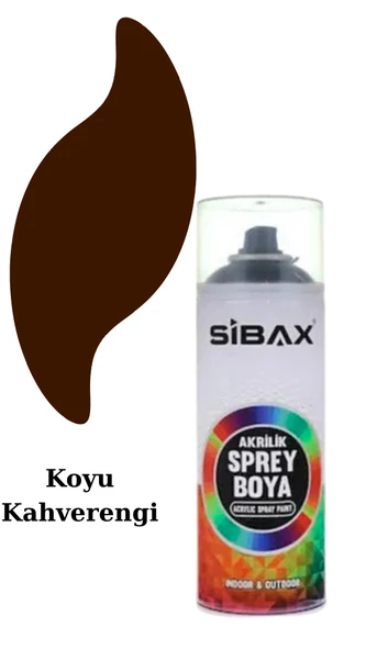 Sibax Akrilik Sprey Boya – 400 ml | Parlak Renkli Hızlı Kuruyan Boya | Metal, Ahşap, Cam, Plastik, Duvar Uyumlu | Tüm Renkler ürün görseli
