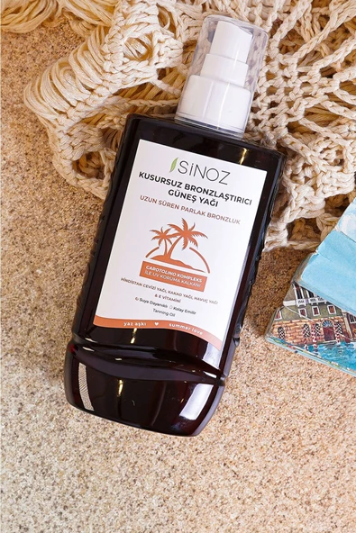 SİNOZ KUSURSUZ BRONZLAŞTIRICI GÜNEŞ YAĞI SPREYİ 200 ML HİNDİSTAN CEVİZİ KAKAO HAVUÇ YAĞI IÇEREN - 6