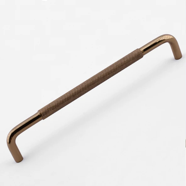 Tırtıklı Bronz Metal Kulp 320 mm 32 cm Mobilya Çekmece Dolap Dolabı Modern Kapak Kulpları - Resim 5