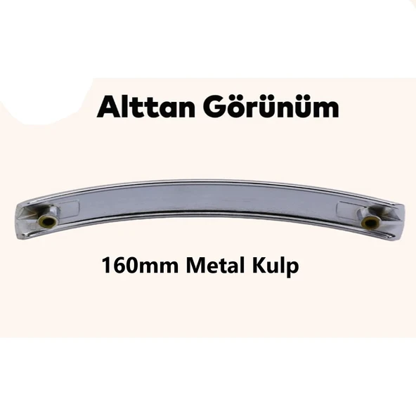 Lüx Çekmece Kulpları Dolap Mobilya Kulp Köprü 160 mm Metal Kulp 5 Adet - Resim 5