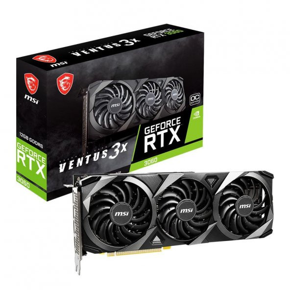 MSI NVIDIA GeForce RTX 3060 Ventus 3X OC 12 GB LHR GDDR6 192 Bit - 1