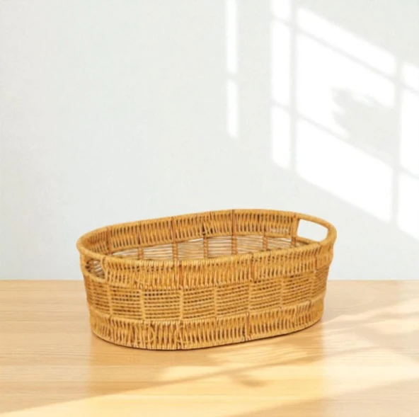 Oval Rattan Küçük Boy Sepet - 4