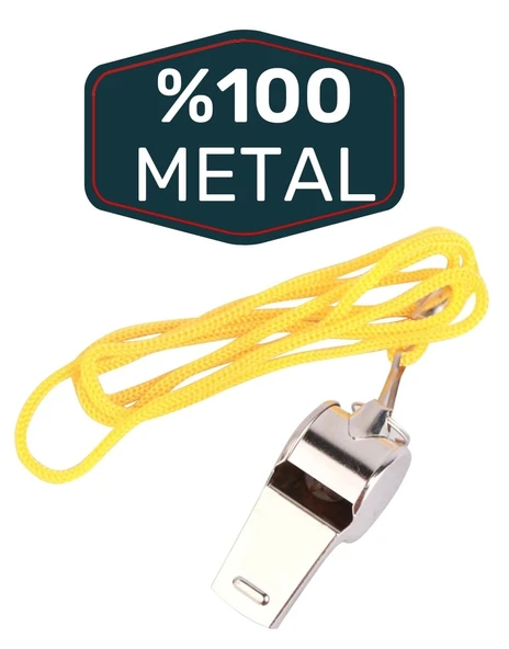 Metal Ipli Hakem Ve Deprem Düdüğü (24'lü) - Resim 4