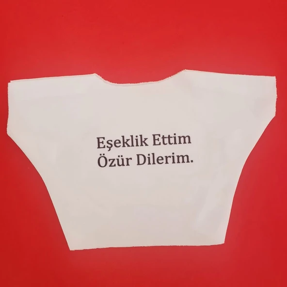 Eşeklik Ettim Yazılı Oyuncak Tişörtü ürün görseli