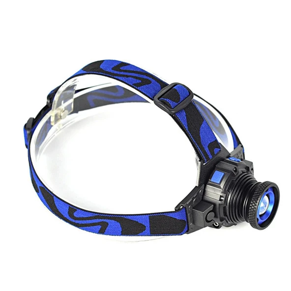 Q5 Şarjlı Mercekli Kafa Feneri Black Wt-121 - Resim 2